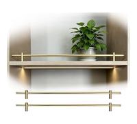 Rails d'étagère basculants en aluminium pour salle de bain, placard, cuisine | Étagères de bureau, meuble bar, bibliothèque, présentoir à plantes(12inch/30cm)