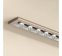 Rails Rideaux Plafond Tringle À Rideau Ultra-fin Barres À Rideaux Glisseur En Aluminium Pour Séparation De Pièce, Salon, Chambre, Fenêtre À Ouverture Intérieure(Champ-C,500cm(4 * 125cm))