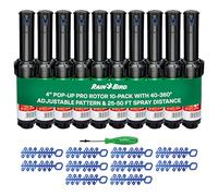Rain Bird 5000 Série 5004 PC Lot de 10 têtes d'arrosage Rotor réglables de 40 à 360 degrés, système d'irrigation escamotable de 10,6 cm, Distance de pulvérisation d'eau de 75 à 150 cm (Y54007)