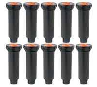 Rain Bird Lot de 10 arroseurs escamotables série 1800 - Buses Non incluses - Modèle RainBird 10,2 cm 1804 pour pelouse, Cour, Jardin, parterres de Fleurs