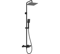 Rain shower with thermostatic bathtub faucet
