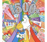 Rainbow Brite Lot de 1 000 livres d'autocollants, autocollants mignons pour adolescents, enfants et enseignants, fournitures de papeterie rétro, essentiels pour travaux manuels, prix en classe
