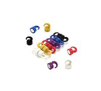 Rainbow Clored Plastic Mini Magnetic Crochets Pour Réfrigérateur, Bureau, Tableau Blanc, Tableau D'Affichage 12mm dia x 20mm de Haut - 1kg de Traction - Pack de 12