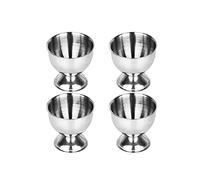 RainbowBeauty 4PCS Coquetiers Set, Coquetiers Inoxydable coquetiers en Acier Set Plateau d'oeufs pour Hard & Soft oufs durs Porte-Outil de Cuisine