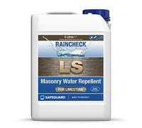 Raincheck Hydrofuge Façade 5L - Imperméabilisant Pierre Calcaire & Travertin - Incolore, Respirant - Protection 10 Ans - Rendement 17m²