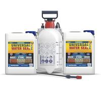 Raincheck Imperméabilisant Hydrofuge Multi-Surface 2 x 5L + Pulvérisateur - Protection 10 Ans pour Brique, Pierre & Bois Extérieur - Rendement 35m²