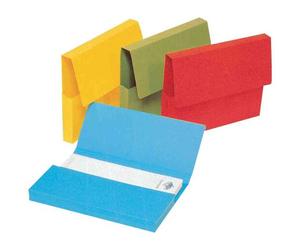 Rainex Boite De 50 Chemises À Poche En Carte Rock's 280g Dos 3cm Bleu