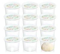 Rainmae 12 pièces Boîte de fermentation pour pâte à pizza avec couvercles, contenant de fermentation empilable de 1100ML, accessoires pour la fabrication de pizza pour pâte de taille familiale