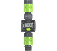 RAINPOINT IPX6 Débitmètre d'eau numérique, tuyaux d'arrosage extérieurs, débit d'eau, filetage BSP 3/4"", connexion rapide