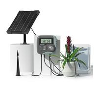 RAINPOINT Kit D'arrosage Goutte à Goutte Solaire, Système D'arrosage Automatique 45 L/H avec Pompe Programmable, Batterie 2600 mAh, pour Balcon, Jardin, Vacances et Plantes en Pot
