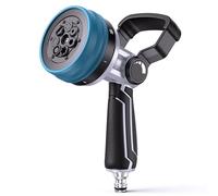 RAINPOINT Pistolet Arrosage en Métal, 7 Modes d'arrosage, Puissant Débit D'eau, Pulvérisateur de Tuyau pour L'arrosage et le Nettoyage du Jardin,Bleu