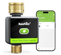 RAINPOINT Programmateur Arrosage, avec Entrée et Sortie en Laiton, Arrosage Automatique pour Jardin et Pelouse (Passerelle Non Incluse)