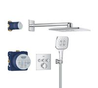 Rainshower SmartActive 310 Cube ensemble de douche à encastrer, chrome (34864000)