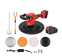 Rainureuse Murale, Ponceuse murale électrique DC 1700W ciment mortier truelle Li-ion batterie mélangeur automatique plâtrage mur lissage polisseuse(With Long Handle)