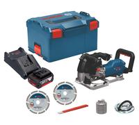 Rainureuse sans fil Bosch GNF 18V-40 18 V 40 mm sans balais + 1 batterie 5,0 Ah + chargeur + L-Boxx
