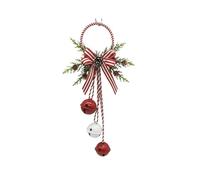 Rainway Cloches de Noël Suspendue, Décorations de Cloche en métal avec nœud et Baies, Décoration Sapin Noël Vintage Ornements Pendentif, pour Décor Porte d'arbre Vacances Noël pour fête Vacances