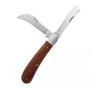 Rainway Couteau de Jardin, Multifonctionnel Couteaus à Greffer à 2 Lames, Pliable Couteau de Poche pour Jardin, Couteau Extérieur pour Greffer et Tailler pour Arbres Fruitiers