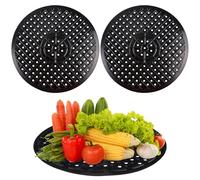 Rairsky 2 Pièces Tapis D'évier Rond, 31cm x 31cm pour la Maison, la Cuisine | Tapis Fond D'évier Rond, Pliable, RéUtilisable, Idéal pour Vaisselle, Frui, pour Protéger L'évier des Egratignures