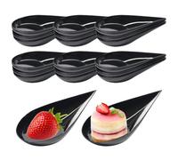 Rairsky 50 Pièces Assiettes à Apéritif en Plastique, Minuscule Bol a Sauce | Plats Dégustation de Desserts, Réutilisable Mini Bols à Dessert, Coupelles Dips, pour Mousse Pouding Dessert Fête