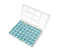 Raixihu Boîte de Rangement pour Ongles | Coffret de 48 Compartiments pour Strass | Organiseur de Boîte à Ongles,pour Chambre d'étudiant, Bureau, Bricolage, Voyage, Perles, Filles