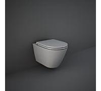 RAK Feeling WC Set mit WC-Sitz spülrandlos, grau matt