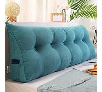 RAKTOV Coussin triangulaire pour tête de lit avec housse amovible, coussin de dossier en bois de luxe triangulaire pour la lecture, coussin de dossier en coin de couleur unie pour lit, canapé, chambre