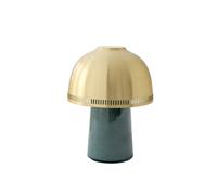 Lampe avec batterie LED Raku SH8 4 levels dimmable/H 21cm/frame glazed ceramic blue green