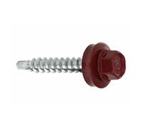 RAL-3005 Lot de 200 vis à percussion Rouge 4,8 x 55 mm