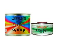 RAL 8016 Peinture acrylique brun acajou mat 0,75 kg avec durcisseur