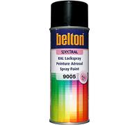 RAL 9005 NOIR Foncé Mat (BELTON) (Bombe peinture 400 ml) - bombe aerosol reparation peinture carrosserie voiture teintes standrard et RAL (reference couleur constructeur 150 ou 400 ml)