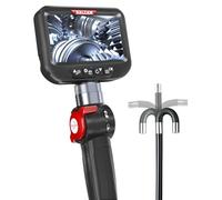 Ralcam Endoscope Inspection Camera avec Moniteur 4,3" HD, Caméra Endoscopique 6.2mm IP67 avec 6 LEDs pour Automobile, Plomberie, Moteur - Câble Flexible 2m