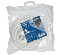 Rallonge 3 m 3G1.5mm² blanc