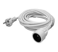 Rallonge - 5 m - 3G1.5mm² - blanc