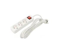 Rallonge 3x1,5mm2 3 prises caoutchouc PS1-03E-0300-W