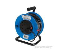 Rallonge anglaise sur pied 240V - 13 A 25 m - 4 prises