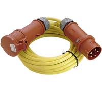 Rallonge AS Schwabe 60706 25.00 m jaune avec inverseur de phase