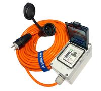 Rallonge avec fusible et compteur d'énergie H07BQ-F 3x2,5mm² 2m