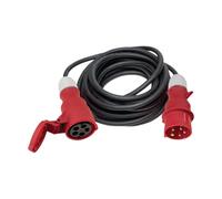 Rallonge CEE 16 A 400 V 25m H07RN-F 5x2,5mm² noir IP44