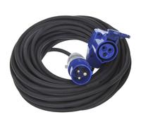 Rallonge CEE 20M avec connecteur coudé CEE + prise Schuko 3x2,5mm²