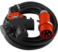 Rallonge CEE 25m avec prise SCHUKO 3 voies 3x230V 5x1,5mm2