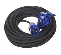 Rallonge CEE 30M avec connecteur coudé CEE + prise Schuko 3x2,5mm²
