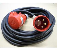 Rallonge CEE, câble haute tension 16 A, 5 × 2,5 mm², 20 m, avec inverseur de phase 221120