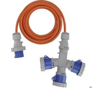 Brennenstuhl 1167670205 alimentation Rallonge CEE de camping gris, bleu, orange 2 m H07RN-F 3G 2,5 mm²