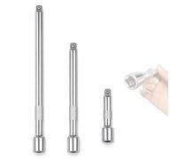 Rallonge cliquet 3/8, jeu de 3 pièces acier chrome vanadium 75/150/250mm | Verrou à bille à ressort,poignée moletée,connexion stable des douilles, anti-corrosion,accès aux espaces étroits