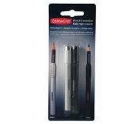 Rallonge-crayons Derwent - Lot de 2 - Diamètre 7mm et 8mm - Noir, Argent - Métal