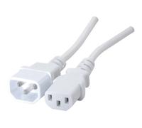Rallonge d'alimentation C14 / C13 blanche - 0,6 m