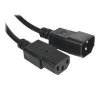 Rallonge d'alimentation C14 / C13 noire - 7,5 m