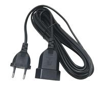 Rallonge d'alimentation européenne à 2 broches mâle à femelle, câble en cuivre certifié VDE 0.5m/1m/2m/3m/4m/5m 400CM