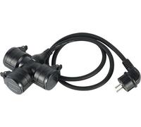 Rallonge de 1 mètre - Câble en caoutchouc H07RN-F3G1,5 - Connecteur à 3 broches IP44 - Usage extérieur