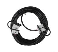 Rallonge de 10 m 50 A avec fiche Anderson, câble de charge solaire 12 V, contacts plaqués argent, design sans sexe, pour camping-cars, bateaux et systèmes d'énergie, noir